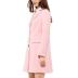 Allegra K Women's 2024 Pea Coat Single Breasted Long Winter Coats for Women Large Pink
