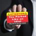 PARTH iMPEX You Parked Like an Idiot Business Cards (Pack of 100) Bad Parking Cards 3.5"x2" Multi Reasons Violation Stocking Stuffers for Adults