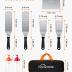 HOMENOTE Griddle Accessories Kit, Exclusive Griddle Tools Spatulas Set for Blackstone - 8 Pcs Commercial Grade Flat Top Grill Accessories - Great for Outdoor BBQ, Teppanyaki and Camping, Black