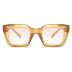 FEISEDY Classic Women Sunglasses Fashion Thick Square Sun Glasses Chunky Frame UV400 B2471
