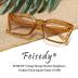 FEISEDY Classic Women Sunglasses Fashion Thick Square Sun Glasses Chunky Frame UV400 B2471