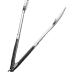 3 Piece Stainless Steel BBQ Grill Tool Set w/Tongs, Spatula & Fork - Accessories for Outdoor Barbecue Grills (3 Piece Set)