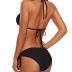 American Trends Women's String Two Piece Halter Top Triangle Bikini Set with Tie Side Bottom Sexy Swimsuit Bathing Suits