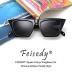 FEISEDY Vintage Square Cat Eye Sunglasses Women Trendy Cateye Sunglasses B2473