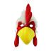 Nicky Bigs Novelties Fuzzy Chicken Mask Hat Rooster Hat Animal Costume Accessory Cock Head Novelty, One Size Red/White/Yellow