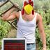 Nicky Bigs Novelties Fuzzy Chicken Mask Hat Rooster Hat Animal Costume Accessory Cock Head Novelty, One Size Red/White/Yellow