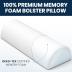 Everlasting Comfort Knee Pillow for Back Sleeping, Comfortable Pure Memory Foam Half Moon Bolster Pillow for Legs - Under Knee Pillow for Sleeping on Back, Leg Pillow for Back Pain
