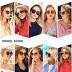SOJOS Classic Round Sunglasses Womens Mens Trendy Oversized Shades Retro Vintage Sunnies