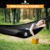 Covacure Camping Hammock - Lightweight Double Hammock, Hold Up to 772lbs, Portable Hammocks for Indoor, Outdoor, Hiking, Camping, Backpacking, Travel, Backyard, Beach(Black)