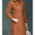 Jenkoon Women's Wool Trench Coat Winter Long Thick Overcoat Walker Coat (Caramel, X-Large)