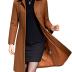 Jenkoon Women's Wool Trench Coat Winter Long Thick Overcoat Walker Coat (Caramel, X-Large)