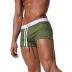 Mens Swimwear Short Swim Trunks with Zipper Pocket