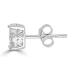 1/4Ct Women Round Diamond Stud Earrings Set In Sterling Silver