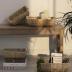 StorageWorks Small Wicker Baskets, Handwoven Baskets for Storage, Seagrass Rattan Baskets with Wooden Handles, 2-Pack