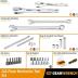 GEARWRENCH 243 Pc. 12 Pt. Mechanics Tool Set in 3 Drawer Storage Box - 80972