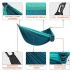 Camping Hammock, Super Lightweight Portable Parachute Hammock with Two Tree Straps Single or Double Nylon Travel Tree Hammocks for Camping Backpacking Hiking