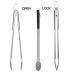 Grilljoy 8PCS Heavy Duty BBQ Grill Tools Set with Extra Thick Stainless Steel Spatula, Fork, Tongs & Cleaning Brush - Complete Barbecue Accessories Kit with Portable Bag - Perfect Grill Gifts for Men