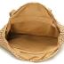 Straw Bag Round Summer Straw Large Woven Beach Bag Purse For Women Vocation Tote Handbags With Pom Poms