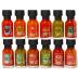Thoughtfully Gourmet, Luchador Hot Sauce Book Gift Set, Flavors Include Smoky Bourbon, Habanero, Garlic Del Fuego & More, Hot Sauce Sampler, Set of 12