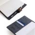 CASE ELEGANCE Full Grain Premium Leather Refillable Journal Cover with A5 Lined Notebook, Pen Loop, Card Slots, Brass Snap (Monogrammed Brown)
