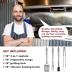 ROMANTICIST 4pc Heavy Duty Grill Accessories for Top Chef - Professional Grill Tools Set & Basic BBQ Tools for Backyard Restaurant Outdoor Kitchen - Deluxe Grill Gift for Dad on Father’s Day Birthday