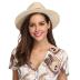 Lanzom Women Wide Brim Straw Panama Roll up Hat Fedora Beach Sun Hat UPF50+