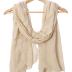woogwin Women's Cotton Scarves Lady Light Soft Fashion Solid Scarf Wrap Shawl (One Size, beige)