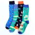 Golf Gifts for Men Golf Socks for Men Men's Funny Crew Socks Novelty Cool Fun Funky Cotton Socks (4 Pairs Golf)