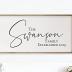 Personalized Framed Wooden Family Name Sign | Custom Family Established Wood Sign | Family Sign Wood Wall Decor… (9" x 18")