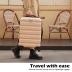 Coolife Luggage 3 Piece Set Suitcase Spinner Hardshell Lightweight TSA Lock (white, 3 piece set(20in24in28in))