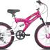 KENT International 20" Rock Candy Girls Bike | 20 Inch Girls Bike with Front & Rear Hand Brakes and 7 Speed Twist Shifting | Dependable Strong High Tensile Steel Frame Multi-Use Bike for Kids
