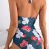 B2prity Women's Slimming One Piece Swimsuits Tummy Control Bathing Suit Halter Swimwear for Big Busted Curvy Woman
