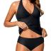 Holipick Two Piece Tankini Swimsuits for Women Tummy Control Bathing Suits Sexy V Neck Halter Tankini Top with Bikini Bottom
