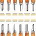 AUGSUN Wood Carving Knife Set - 20 PCS Hand Carving Tool Set for DIY Sculpture Carpenter Experts & Beginners