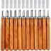 AUGSUN Wood Carving Knife Set - 20 PCS Hand Carving Tool Set for DIY Sculpture Carpenter Experts & Beginners