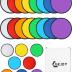 Gejoy 24 Pieces Foldable Flying Disc Fans Set Beach Flying Disc for Party Creative Gift Halloween Christmas New Year, 8 Colors