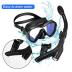 Snorkel Set, Anti-Fog Panoramic View Snorkel Mask and Anti-Leak Dry Snorkel Tube, Snorkeling Gear for Adults, Snorkel Kit Bag Included