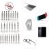 Amazon Basics 73-Piece Magnetic Ratcheting Wrench and Electronics Precision Screwdriver Set, Black/Red/Silver