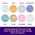 Unicorn Snot Face & Body Glitter Gel - Cosmetic-Grade Holographic Glitter - Festival, Anime Cosplay, Halloween Costume Makeup - Safe for Face, Easy Application & Removal - Aqua Glitter, 1.7oz (Galaxy)
