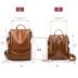 CHERUTY Women Backpack Purse PU Leather Anti-theft Casual Shoulder Bag Fashion Ladies Satchel Bags(Tan-Large)