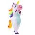 Spooktacular Creations Inflatable Costume Adult, Full Body Riding a Unicorn Blow Up Costume for Halloween Inflatables Costume Dress-Up Party (White)