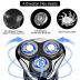 SURKER Electric Shaver Razor Cordless Beard Trimmer for Men Nose Hair Trimmer 3 in 1 Trimmer Grooming Kit Plus 1 Facial Cleansing Brush Waterproof USB Rechargeable Dry Wet