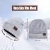 Winter 1-3 PCS Beanie Hat Gloves Scarf For Men And Women, Knit Thick Fleece Lined Warm Touchscreen Gloves Beanie Infitiny Scarf Set (Gloves&Beanie Coffee White)