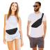 MAXTOP Large Crossbody Fanny Pack Belt Bag for Women Men with 4-Zipper Pockets Gifts for Sports Yoga Festival Workout Running Wallets Waist Pack Hands-Free Travel Essentials Fits All Phones,Black