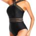 Tempt Me Women Crisscross One Piece Swimsuit Tummy Control Bathing Suit Front Crossover Swimwear