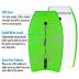 Bodyboard 33-inch/36-inch/41-inch Super Lightweight Body Board with Coiled Wrist Leash, Swim Fin Tethers, EPS Core and Slick Bottom, Perfect Surfing for Kids Teens and Adults