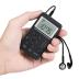 Personal AM/FM Pocket Radio Portable VR-robot, Mini Digital Tuning Walkman Radio, with Rechargeable Battery, Earphone, Lock Screen for Walk/Jogging/Gym/Camping