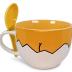 Silver Buffalo Gudetama Dangerous Situations Boxed Ceramic Soup Mug w/Spoon, 24-Ounce