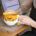 Silver Buffalo Gudetama Dangerous Situations Boxed Ceramic Soup Mug w/Spoon, 24-Ounce