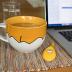 Silver Buffalo Gudetama Dangerous Situations Boxed Ceramic Soup Mug w/Spoon, 24-Ounce
